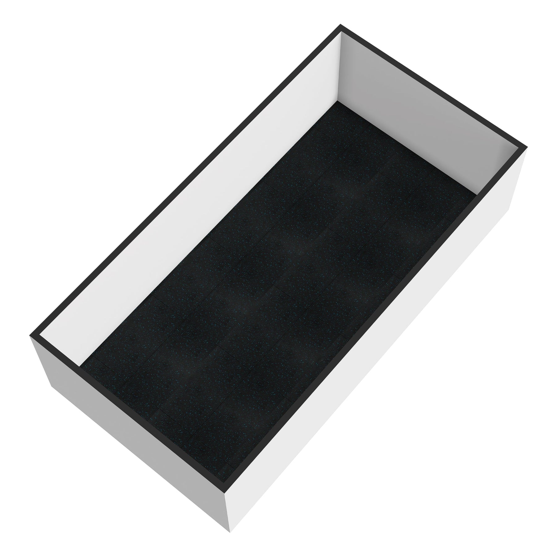 Blue Fleck Rubber Gym Flooring 50 Pack