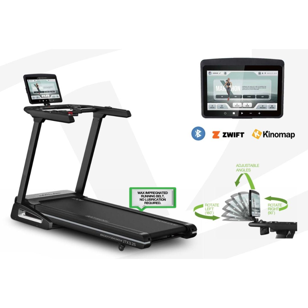BodyWorx JTX3.25 Treadmill with 15.6" Touchscreen Display