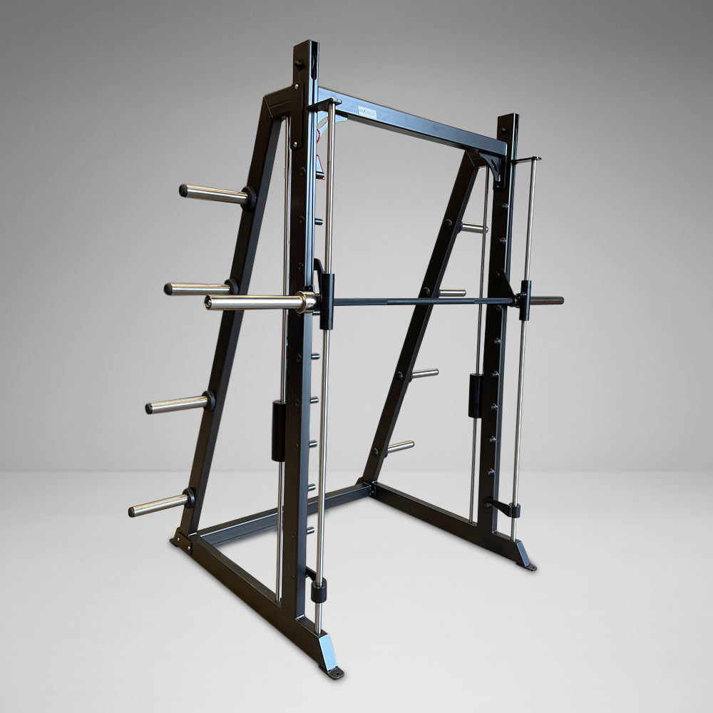 Counter-Balanced Plate Loaded Smith Machine with 4 x Weight Storage