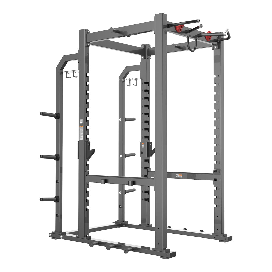 Reeplex Commercial Power Rack with Plate Storage