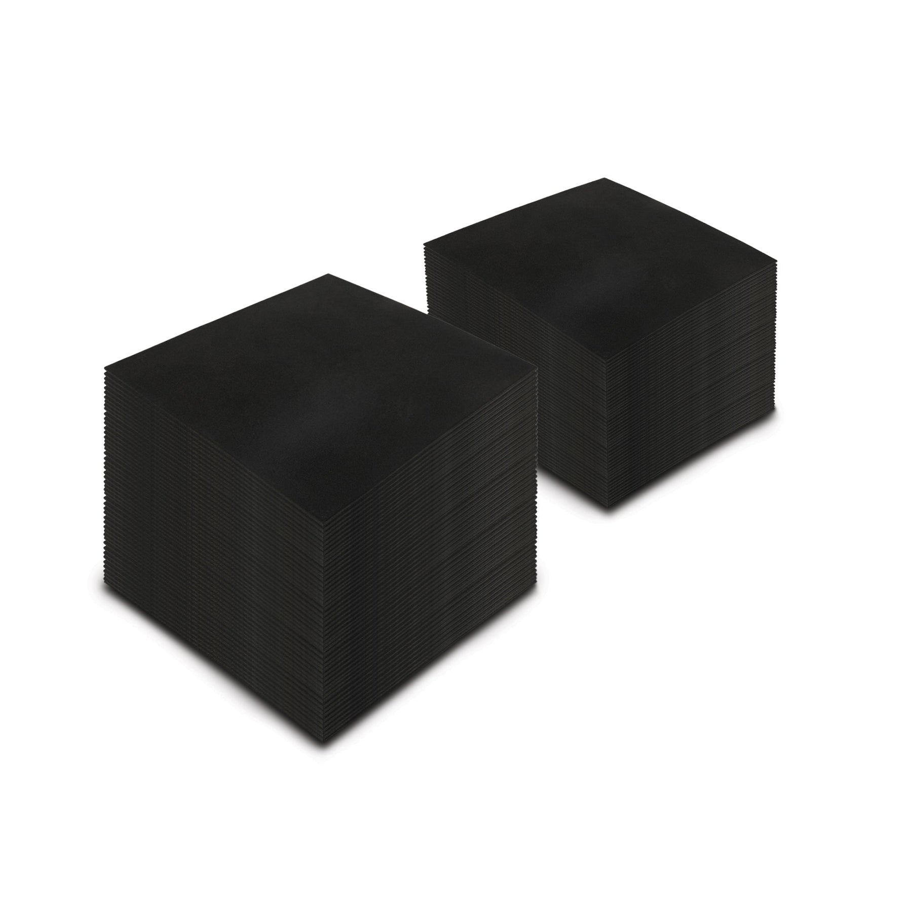 Plain Black Rubber Gym Flooring 100 Pack