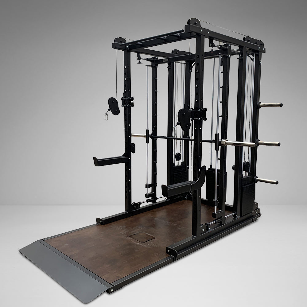 Power Gym with Floor Pulley Platform
