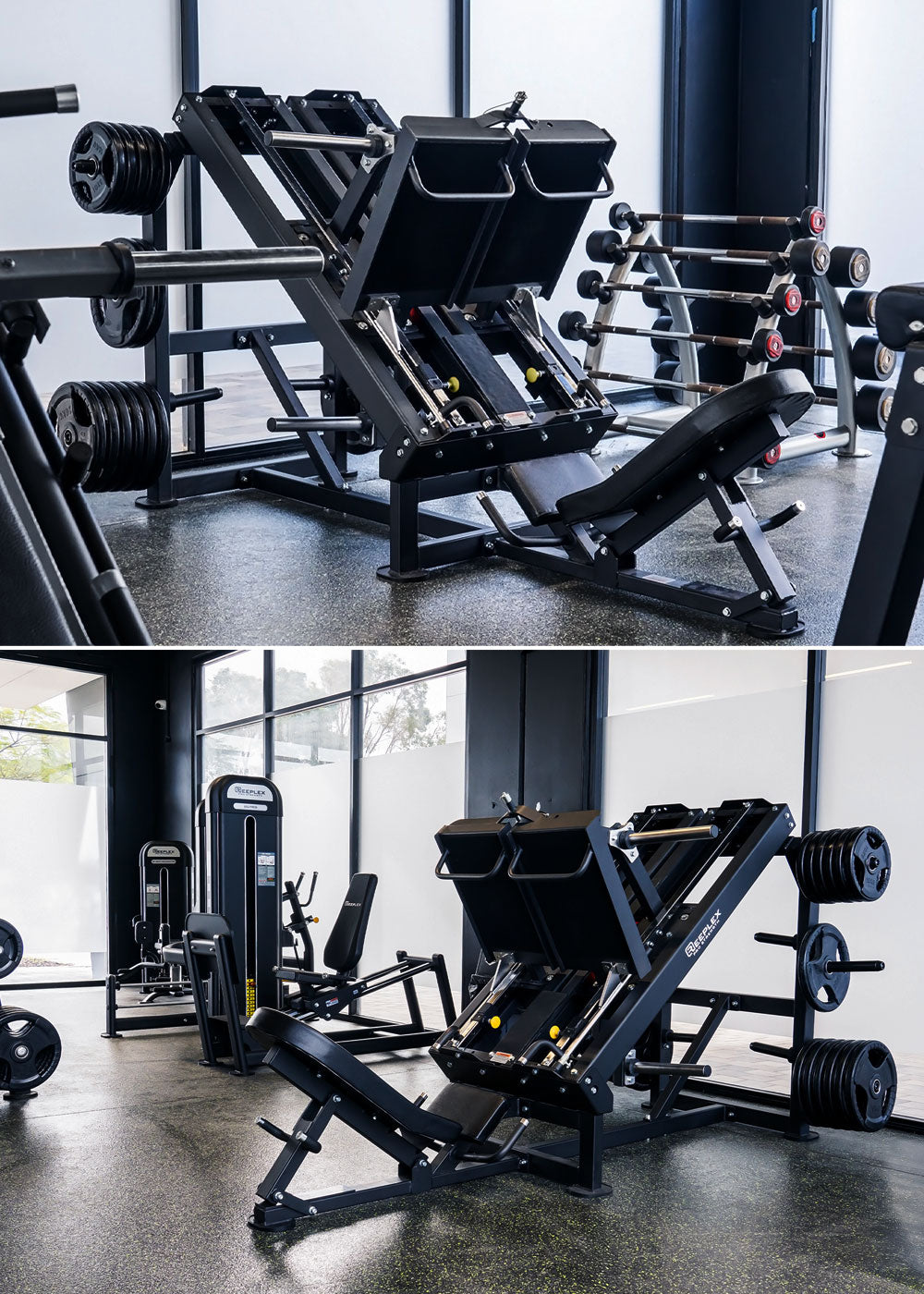 iso lateral leg press plate loaded