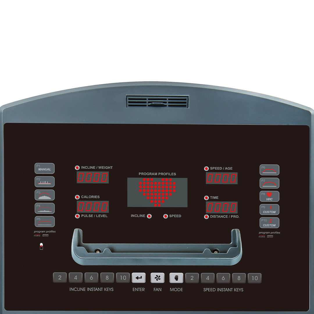 Reeplex T200 Light Commercial Treadmill - display