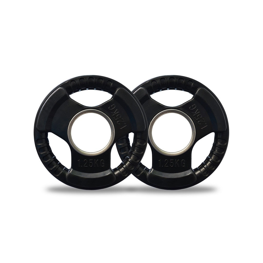 image of a pair of 1.25kg Olympic Rubber Weight Plates