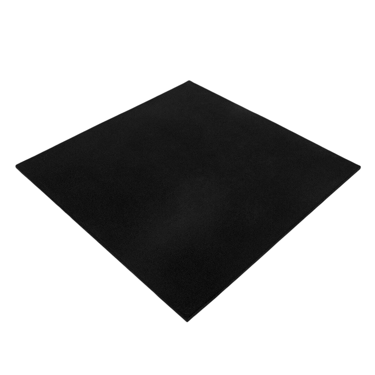 Rubber Gym Flooring Tile Plain Black