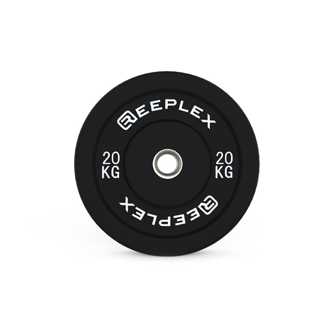 Reeplex 20kg Black Bumper Plates Pair