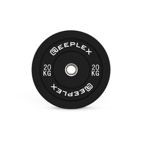 Reeplex 20kg Black Bumper Plates Pair