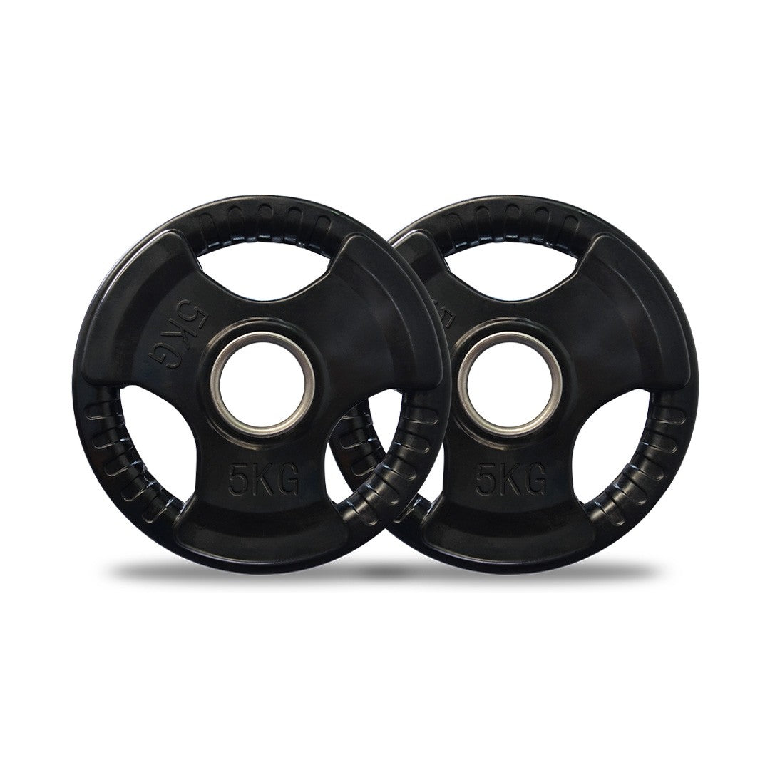100kg Olympic Rubber Coated Weight Plate Set