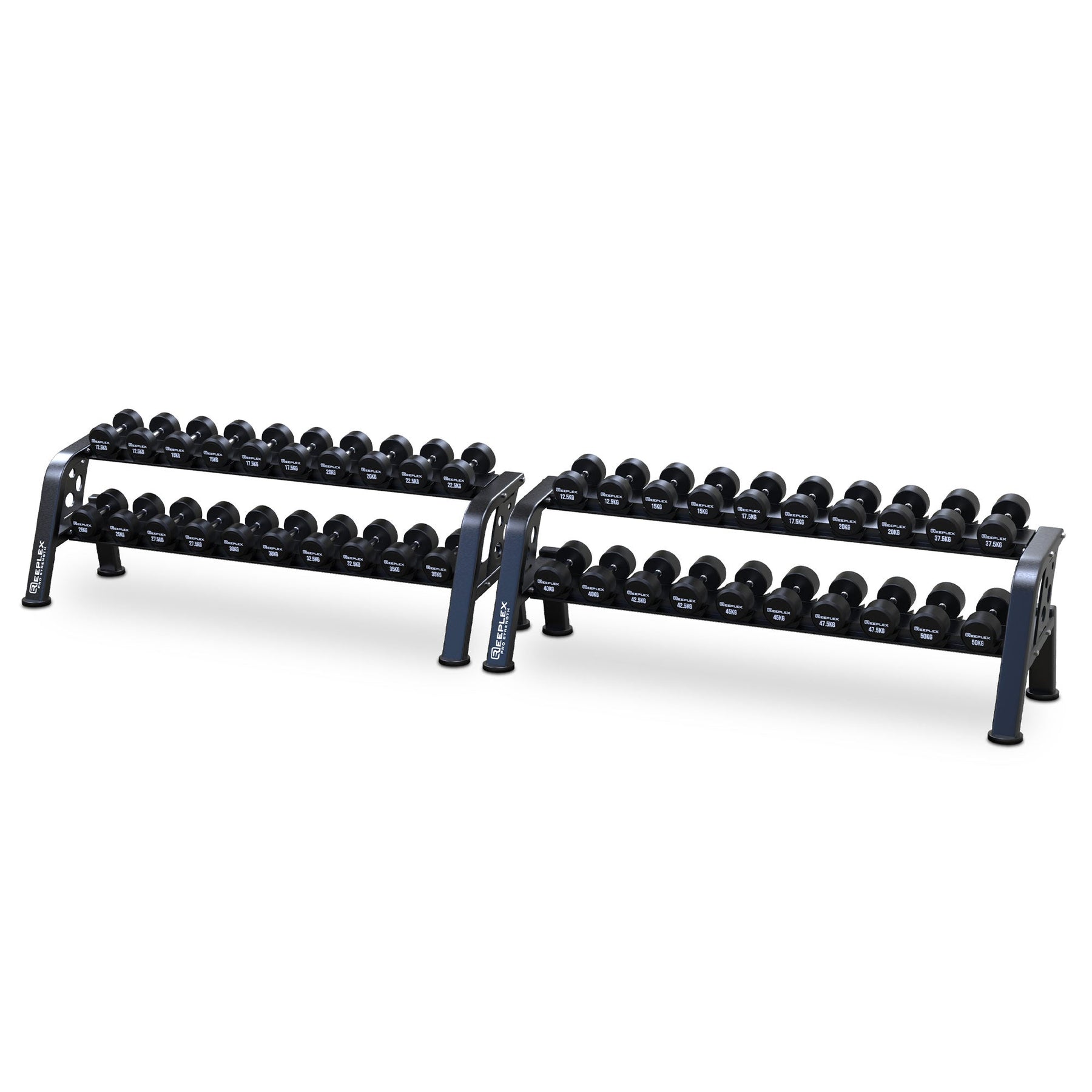 Commercial 2 Tier 12.5kg - 50kg Dumbbell Package right shot