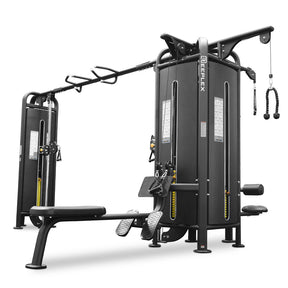 Reeplex Commercial 5 Station Jungle Gym with 150kg Heavy Weight Stacks