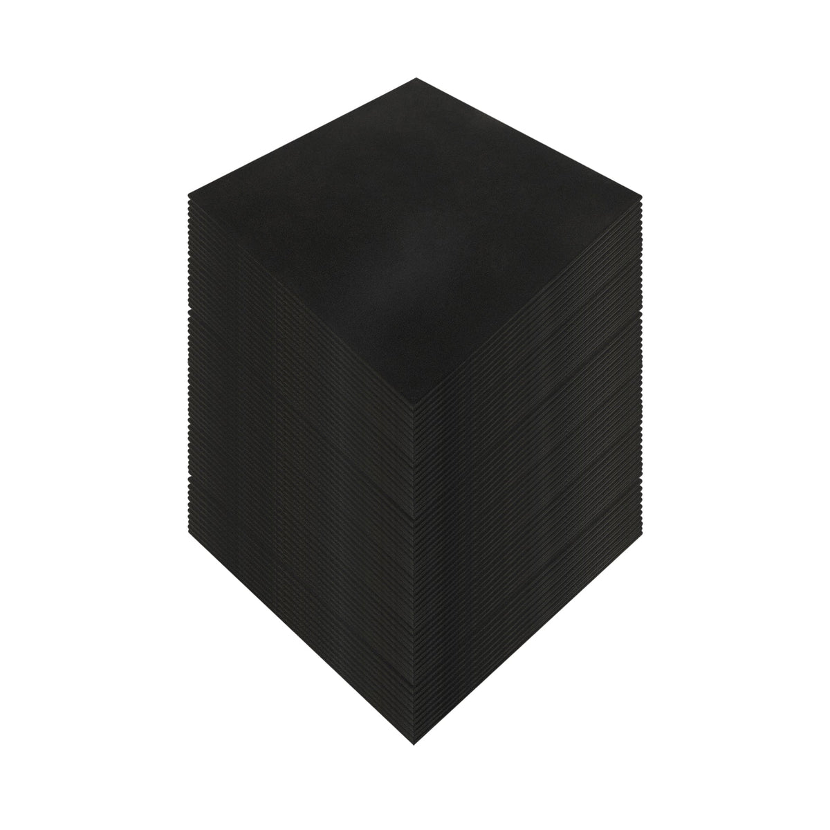 Plain Black Rubber Gym Flooring 100 Pack