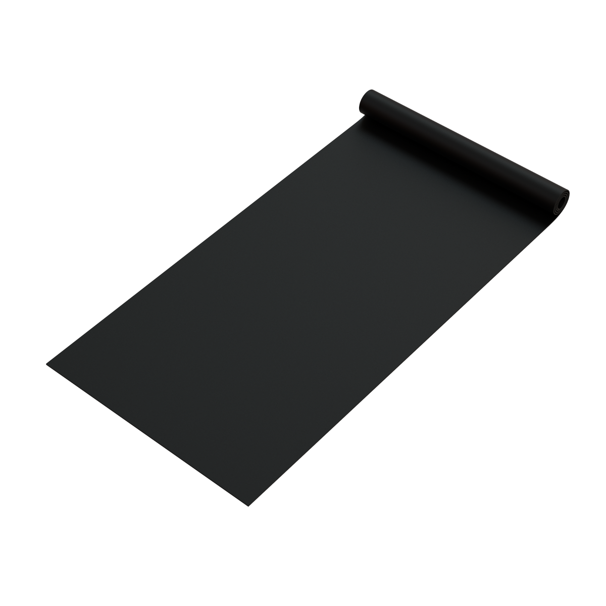 Reeplex Rubber Floor Roll 1m x 10m Plain Black