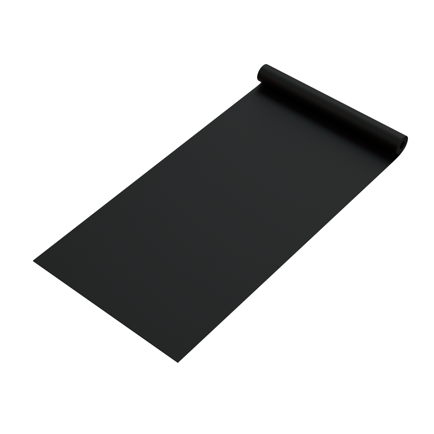 Reeplex Rubber Floor Roll 1m x 10m Plain Black