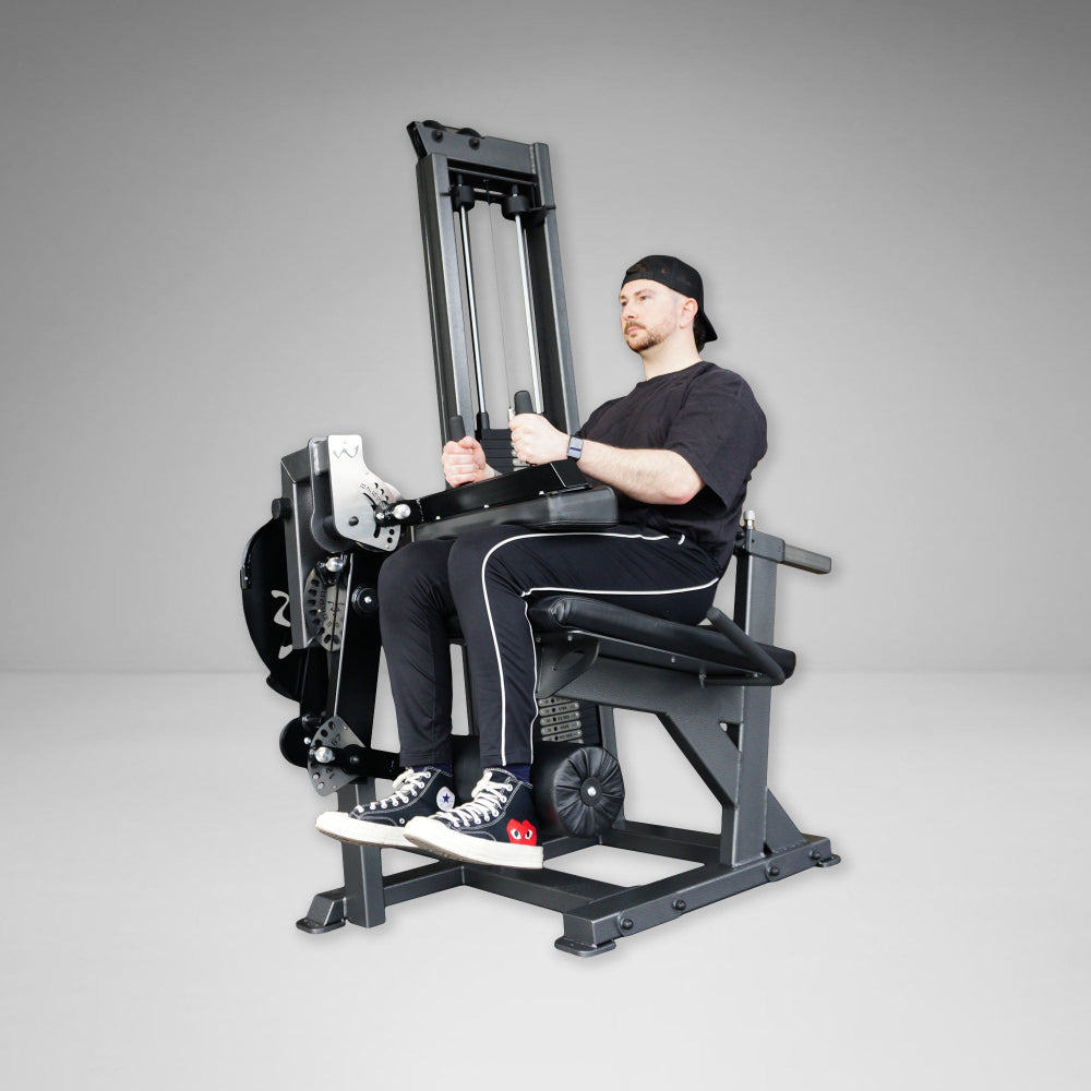 1Single Stack Leg Extension/Seated Leg Curl