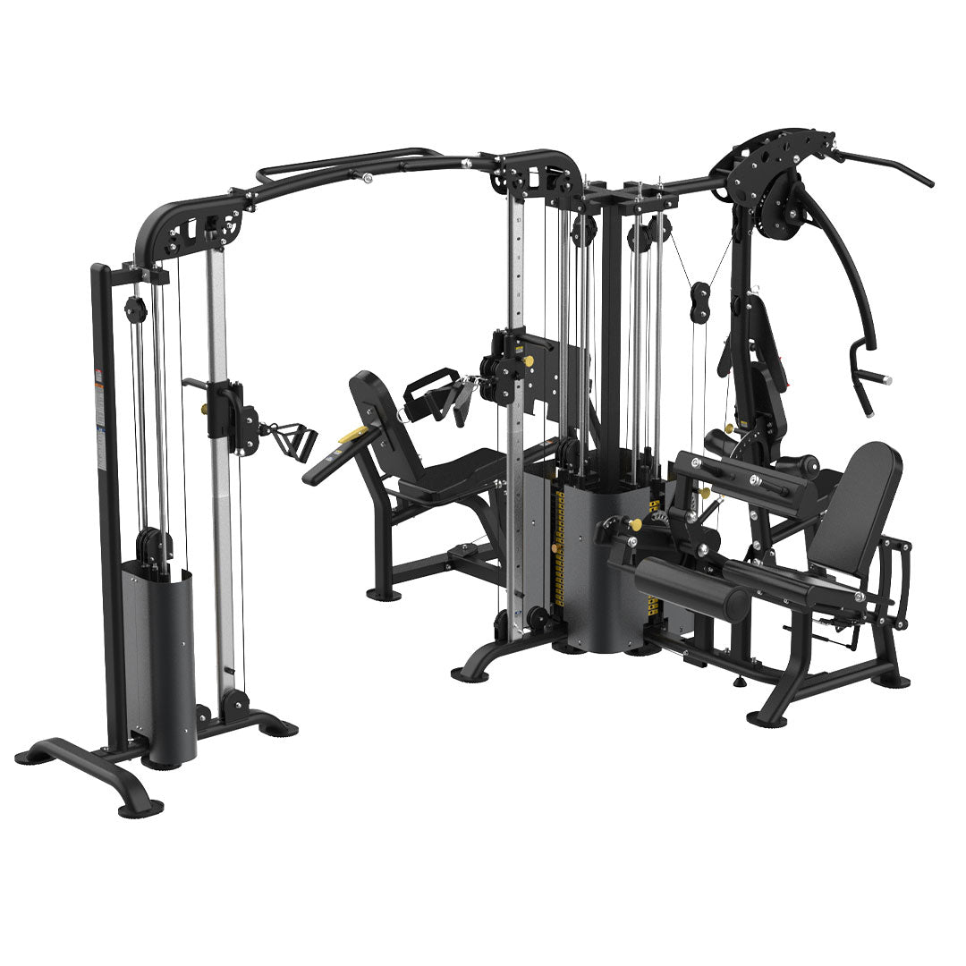 Reeplex Commercial 5 Station Multi-Gym with Leg Press