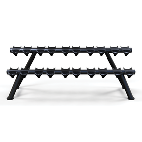 Reeplex Commercial Round Head Dumbbell 12.5kg-35kg Set + Rack