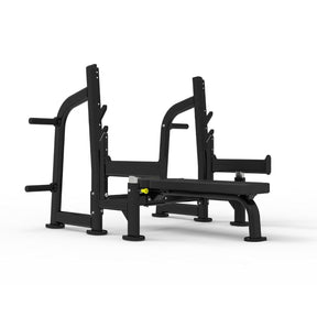 Impulse Olympic Flat Bench with Safety Bar Attachment