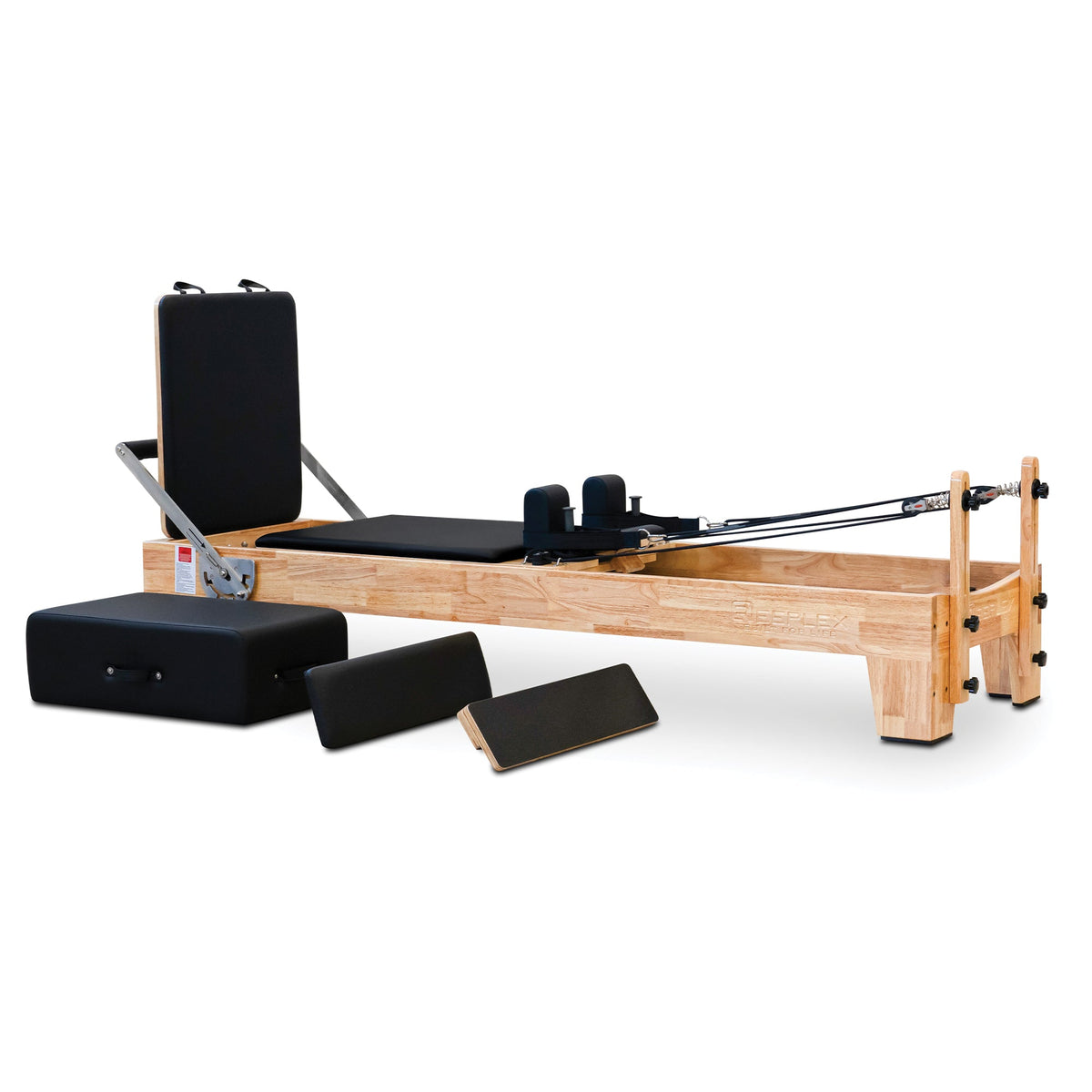 Reeplex Pilates Reformer Machine Oak Wood Flow Series