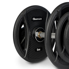 115kg Olympic 7ft Barbell + Ez Curl Bar + Olympic Dumbbells + Weight Set