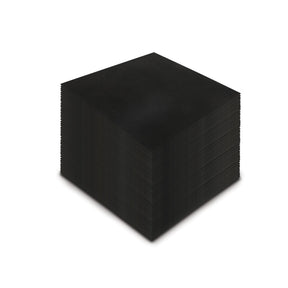 Plain Black Rubber Gym Flooring 50 Pack Black