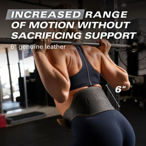 Weightlifting Belt 6" Leather Harbinger 2.0