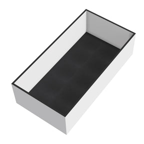 Plain Black Rubber Gym Flooring 50 Pack Black