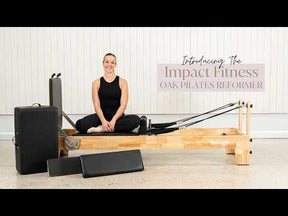 Pilates Reformer Machine in Oak Wood with Box & Accessories