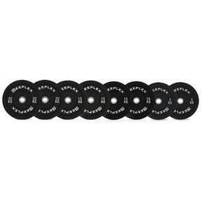 100kg Black Bumper Weight Plate Reeplex Pro