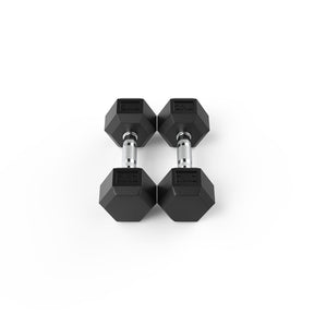 7kg Rubber Hex Dumbbell Pair