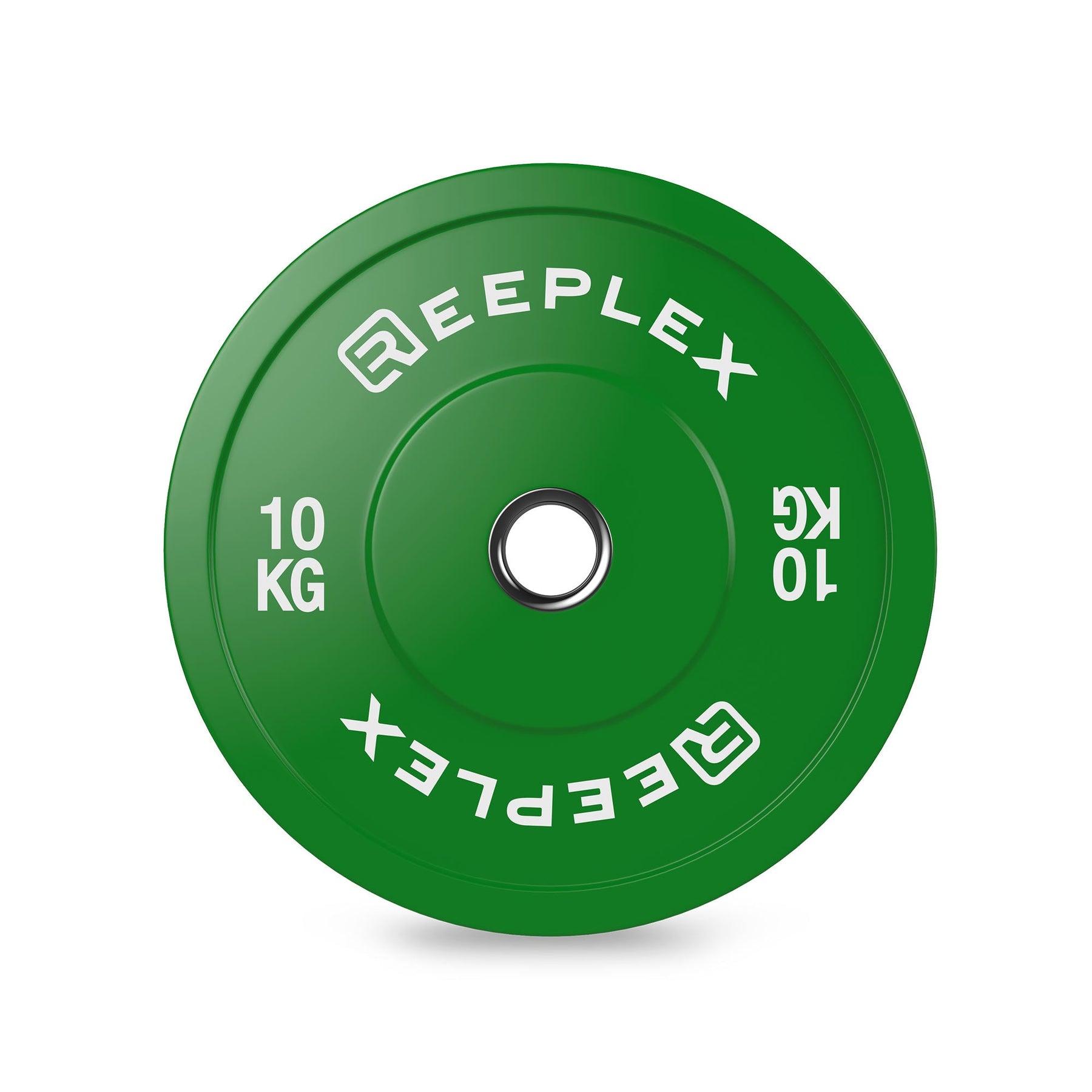 Coloured Bumper Plates 10kg front shot