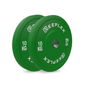 120kg Pro Olympic Barbell + Coloured Bumper Weight Set with Clips