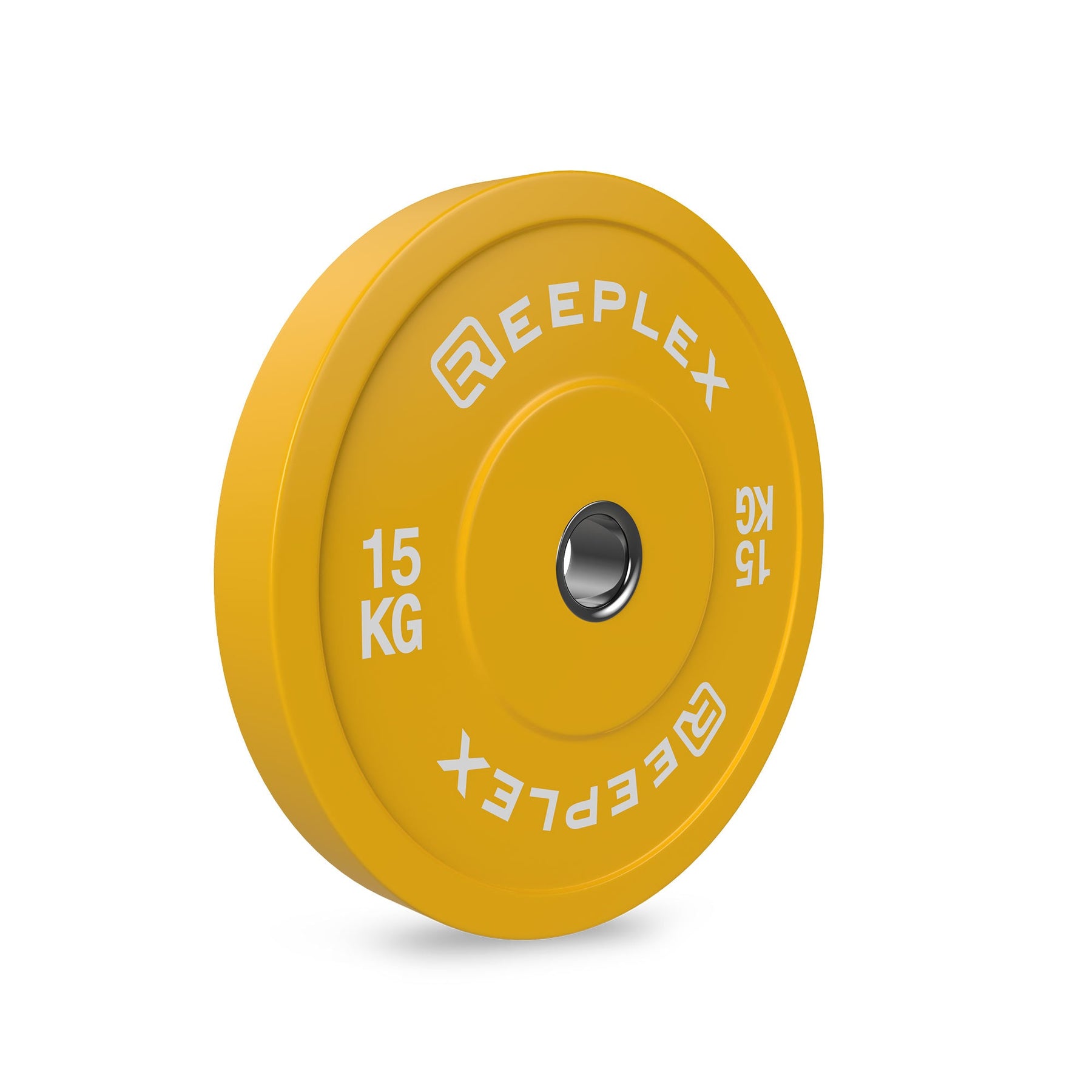 Coloured Bumper Plates 15kg angle 1