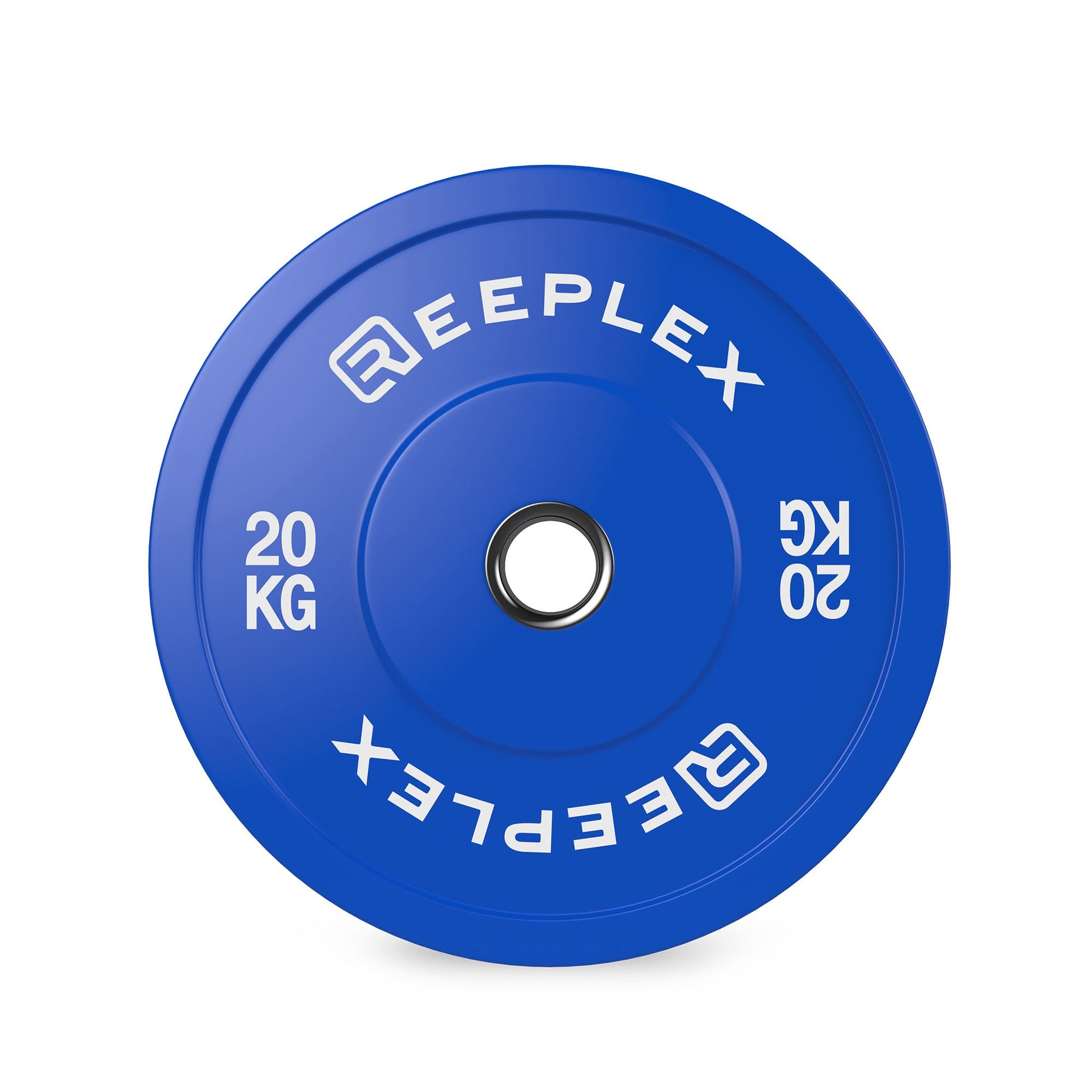 Coloured Bumper Plates 20kg front shot