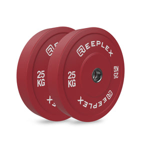 Reeplex 25kg Coloured Bumper Plates V2 Pair