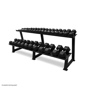 Reeplex 2 Tray Large Hex Dumbbell Rack. Dumbbells not included